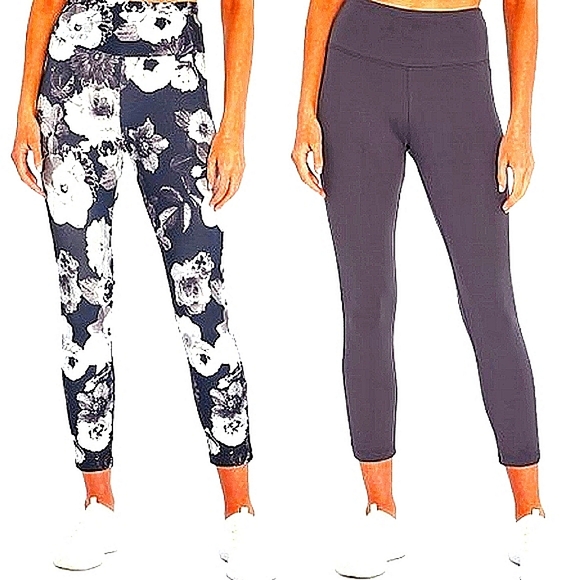 💚BALANCE COLLECTION 💕Black & White Leggings🦓 - Picture 1 of 5